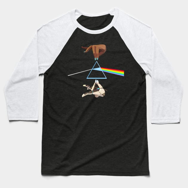 The Dark Side of Hard Light Baseball T-Shirt by No_One